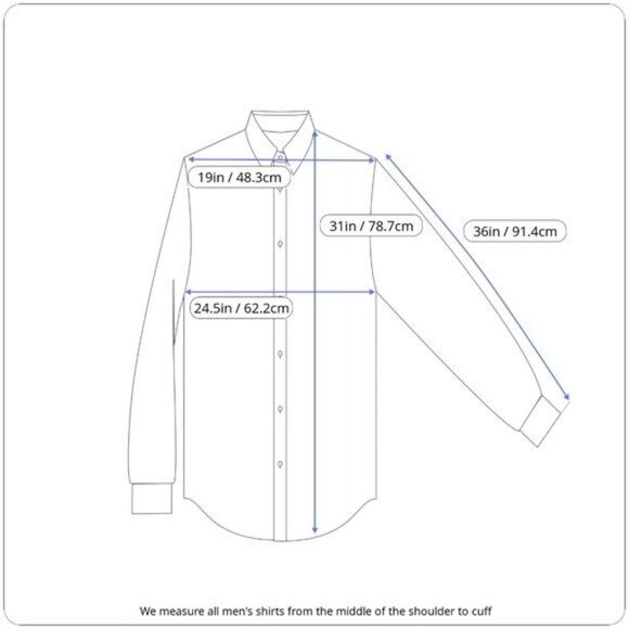 NWT Ted Baker London 17.5 Blue French Cuff Paisley Collar Office Dress Shirt - Picture 3 of 8